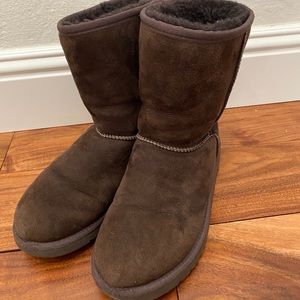 Short dark brown uggs!
